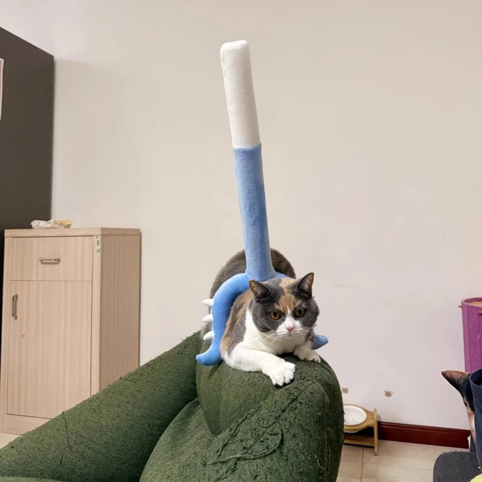 Cat Battle Wand Toy, Interactive Teaser Stick, Durable Bite & Scratch Resistant Play Wand,  Birthday/Christmas Gift for Pet Lover/Cats Owner